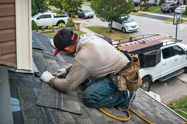 Professional Flat Roof Repair technician working in Weymouth, MA